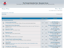 Tablet Screenshot of forum.triumphdolomite.co.uk